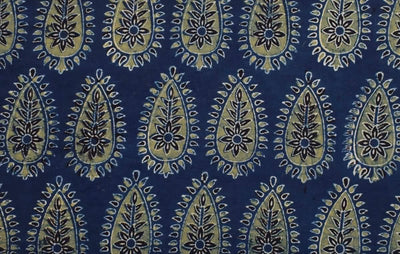 Authentic Ajrakh Block Print Fabric – alternate view