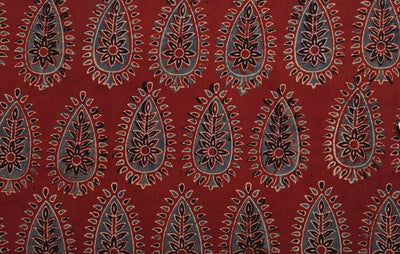 Authentic Ajrakh Block Print Fabric – alternate view