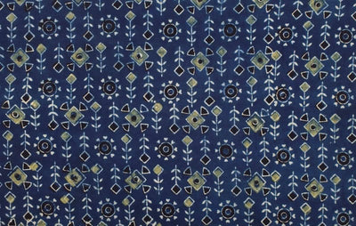 Authentic Ajrakh Block Print Fabric – alternate view