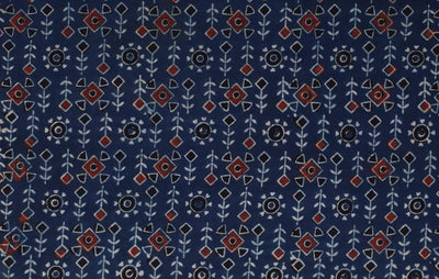 Authentic Ajrakh Block Print Fabric – alternate view