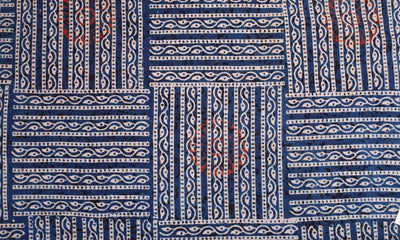 Authentic Ajrakh Block Print Fabric – alternate view