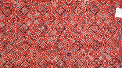 Authentic Ajrakh Block Print Fabric – alternate view