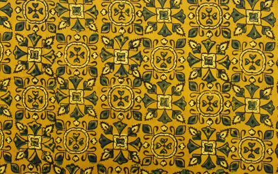 Authentic Ajrakh Block Print Fabric – alternate view