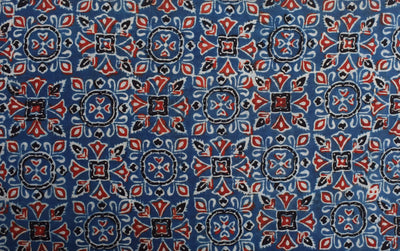 Authentic Ajrakh Block Print Fabric – alternate view