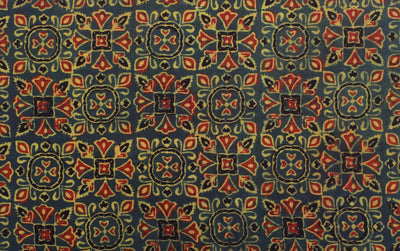Authentic Ajrakh Block Print Fabric – alternate view