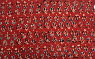 Authentic Ajrakh Block Print Fabric – alternate view