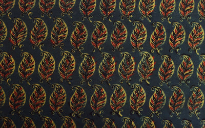 Authentic Ajrakh Block Print Fabric – alternate view