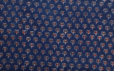 Authentic Ajrakh Block Print Fabric – alternate view