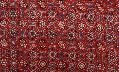 Authentic Ajrakh Block Print Fabric – alternate view