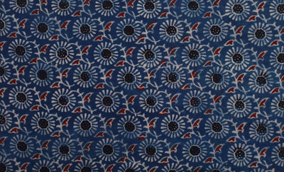 Authentic Ajrakh Block Print Fabric – alternate view