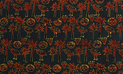 Authentic Ajrakh Block Print Fabric – alternate view