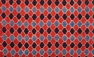 Authentic Ajrakh Block Print Fabric – alternate view