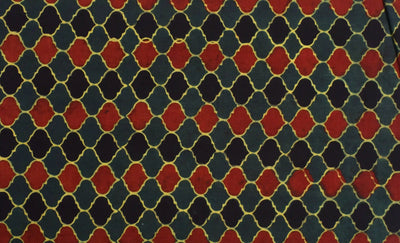 Authentic Ajrakh Block Print Fabric – alternate view