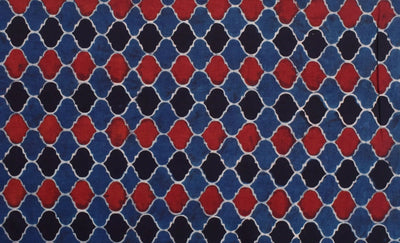 Authentic Ajrakh Block Print Fabric – alternate view
