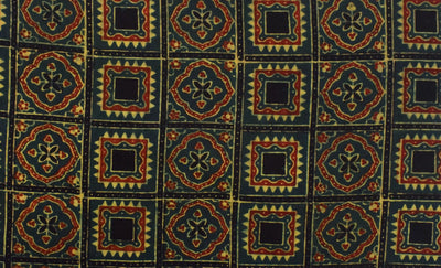 Authentic Ajrakh Block Print Fabric – alternate view