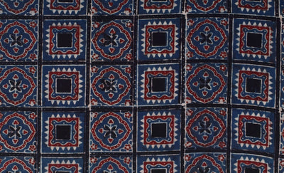Authentic Ajrakh Block Print Fabric – alternate view