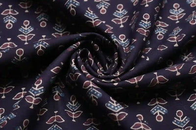 Authentic Ajrakh Block Print Fabric – alternate view