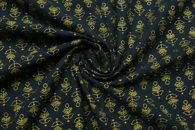 Authentic Ajrakh Block Print Fabric – alternate view