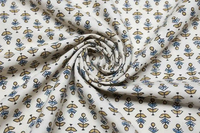 Authentic Ajrakh Block Print Fabric – alternate view