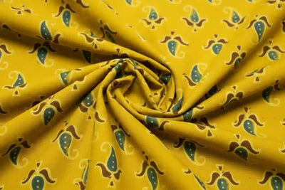 Authentic Ajrakh Block Print Fabric – alternate view