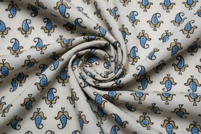 Authentic Ajrakh Block Print Fabric – alternate view