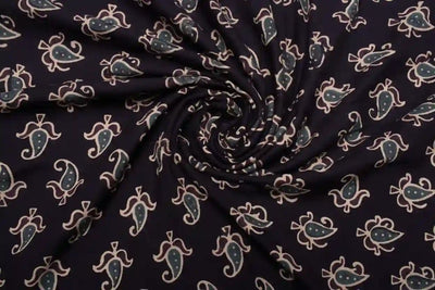 Authentic Ajrakh Block Print Fabric – alternate view