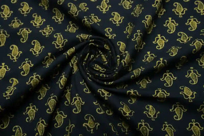 Authentic Ajrakh Block Print Fabric – alternate view