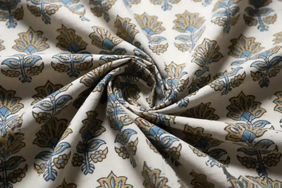 Authentic Ajrakh Block Print Fabric – alternate view