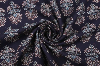Authentic Ajrakh Block Print Fabric – alternate view