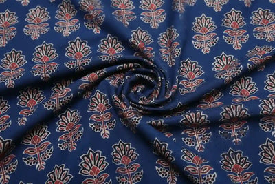 Authentic Ajrakh Block Print Fabric – alternate view