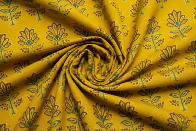 Authentic Ajrakh Block Print Fabric – alternate view