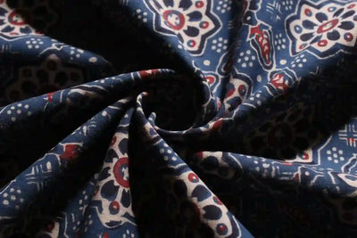 Authentic Ajrakh Block Print Fabric – alternate view