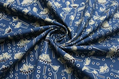 Authentic Ajrakh Block Print Fabric – alternate view