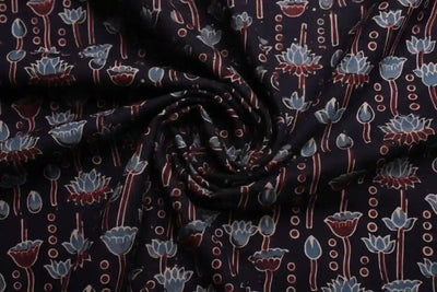 Authentic Ajrakh Block Print Fabric – alternate view