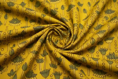 Authentic Ajrakh Block Print Fabric – alternate view