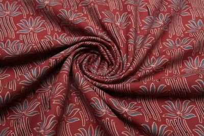 Authentic Ajrakh Block Print Fabric – alternate view