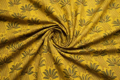 Authentic Ajrakh Block Print Fabric – alternate view