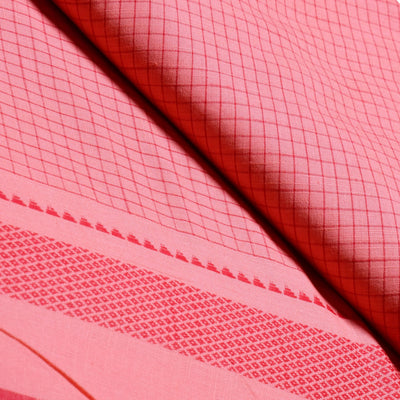 Pink Cotton Checks Fabric