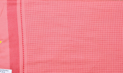 Pink Cotton Checks Fabric – alternate view