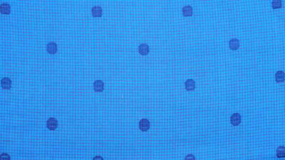 Blue Jacquard Cotton Fabric – alternate view