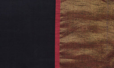 Black Half-Half Cotton Woven Fabric – alternate view