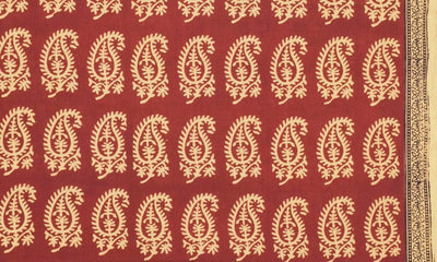 Madder Special Bagh Block Printed Cotton Fabric – alternate view