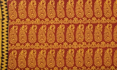 Madder Bagh Cotton Block Print Fabric - SSEthnics – alternate view