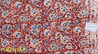 Red Jaipuri Handblock Print - SSEthnics – alternate view