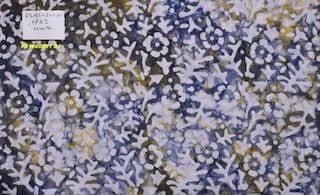 Multicolour Hand Wax Batik Cotton Fabric - SSEthnics – alternate view