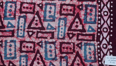 Black Hand Wax Batik Cotton Fabric - SSEthnics