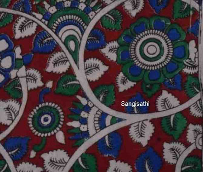 Kalamkari Cotton Fabric - SSEthnics – alternate view