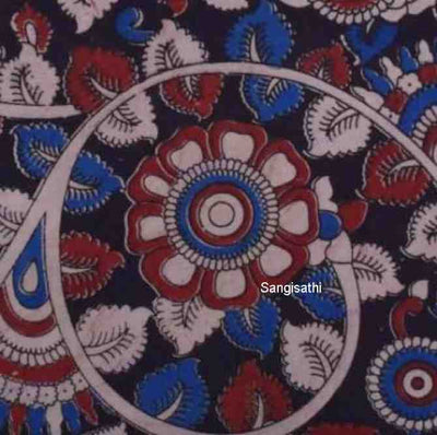 Kalamkari Cotton Fabric - SSEthnics – alternate view