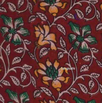 Kalamkari Cotton Fabric - SSEthnics – alternate view