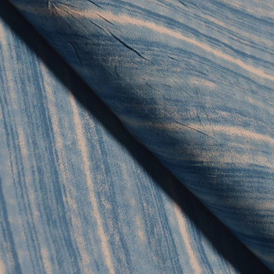 Blue Sanganeri Inspired Screen Printed Fabric